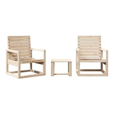 vidaXL Garden Lounge Set Piece Outdoor Lounge Set Chairs Solid Wood Pine