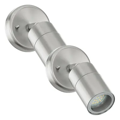 2 PACK IP44 Outdoor Wall Light Stainless Steel 5W GU10 Adjustable Porch Lamp