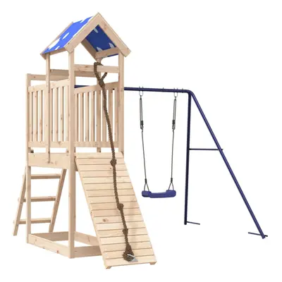 vidaXL Outdoor Playset Garden Playhouse Playground Equipment Solid Wood Pine