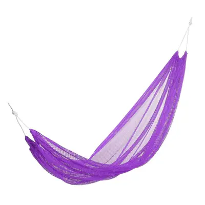 (Purple) Hammock Portable Outdoor Garden Hang Travel Camping Swing Canvas Stripe Home