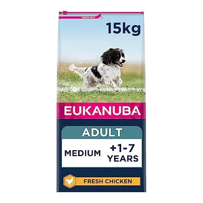 Eukanuba Complete Dry Dog Food for Adult Medium Breeds with Fresh Chicken kg