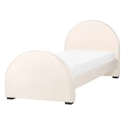 Velvet EU Single Size Bed Beige NOZAY