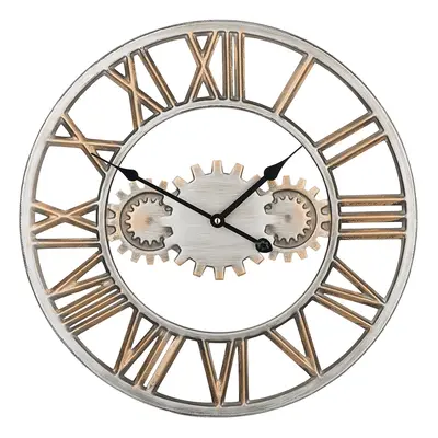 Wall Clock SEON cm Metal Silver