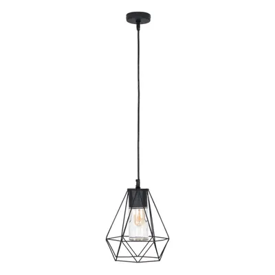 Diablo BLK IP44 Pendant + 1x 4W E27 Filament Bulb