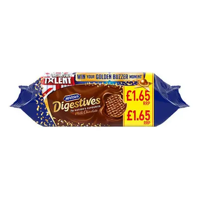 McVitie's Digestives Milk Chocolate 266g (Pack of 15)