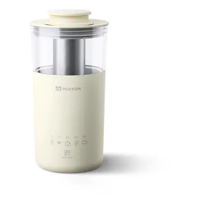 (White) Electric Kettle 300W 350ml Mini Multifunction Portable Milk Tea Machine with Stirring Fu