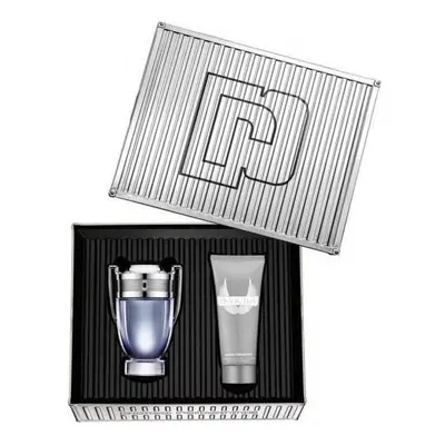 Paco Invictus Pcs Set For Men: 1.7 Eau De Toilette Spray + 3.4 Shower Gel (Metal Box)