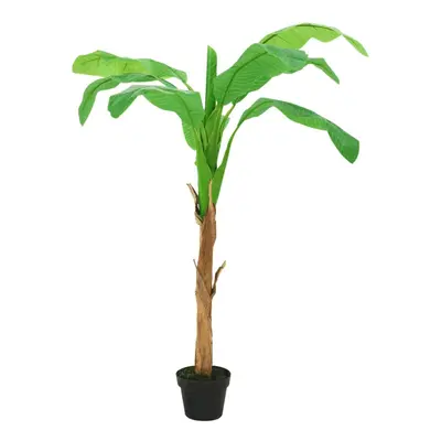 vidaXL Artificial Banana Tree with Pot cm Green Home Indoor Floral Decor