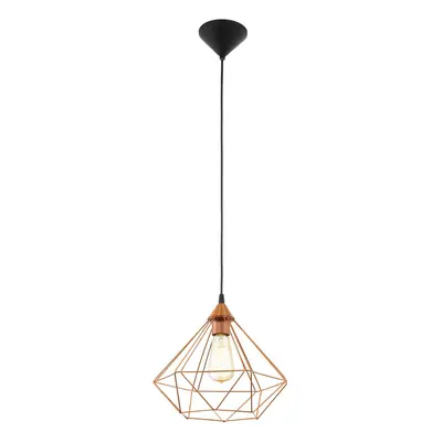 Hanging Ceiling Pendant Light Copper Wire Cage 1x E27 Hallway Feature Lamp