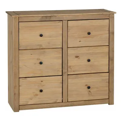 Seconique Panama Drawer Chest - Solid Waxed Pine - Bedroom Furniture