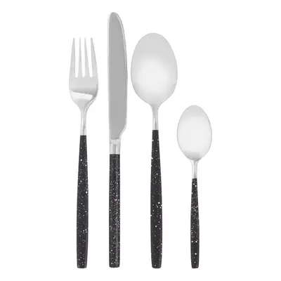 Premier Housewares Avie Pc Black and Silver Cutlery Set