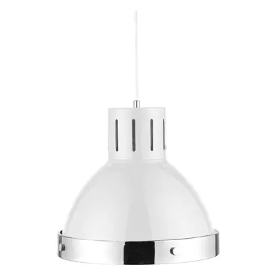 Premier Housewares White and Chrome Pendant Light