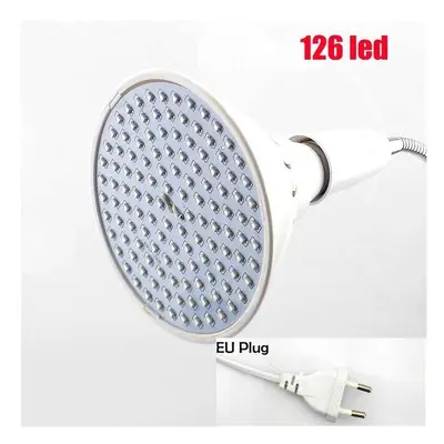 (126LED EU Plug) 126 LED Plant Grow Light Bulb Desk Chip Flexible Growth Lamp for Greenhouse Flo