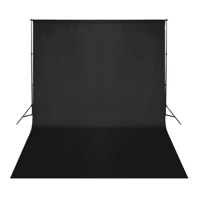 vidaXL Backdrop Support System 500x300cm Black Photography Studio Background