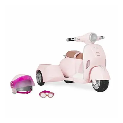 Our Generation by Battat- Vespa with Side Car - Vehicle with Working Lights & Horn Toys & Access