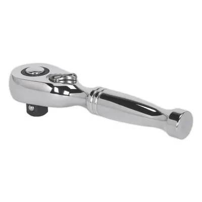 Stubby 48-Tooth Pear-Head Ratchet Wrench - 3/8 Inch Sq Drive - Flip Reverse