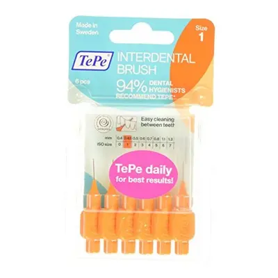 Tepe 0.45 mm Interdent Orange Brushes - Pack of