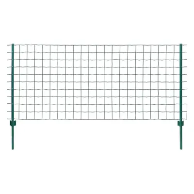 vidaXL Euro Fence Set 20x0.8m Steel Green Outdoor Garden Patio Wire Mesh Panel