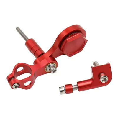 (Red) Damper Bracket Steering Mount Kit Motorcycle Stabilizer Mounting Replacement