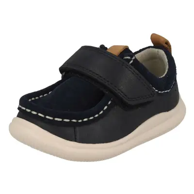 (UK Infant, Navy (Blue)) Boys Clarks Casual Shoes Cloud Sea - F Fit