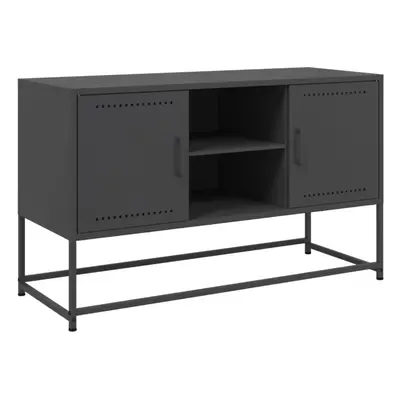 (black) vidaXL TV Cabinet TV Stand Media Unit TV Unit Entertainment Centre Pink Steel