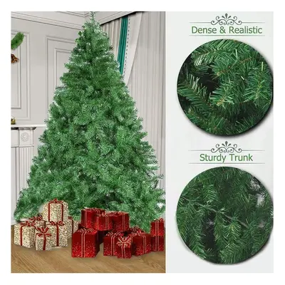 5ft Artificial Christmas Tree - Large Bushy Xmas Tree with Metal Stand