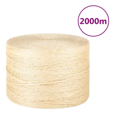 (2000 m) vidaXL Rope Jute String Hemp Rope Twine String for Cat Scratching 100% Sisal