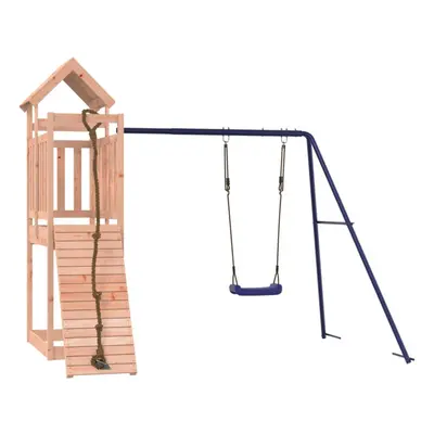 (solid douglas wood) vidaXL Outdoor Playset Wooden Playground Set Kids Swing Set Solid Wood Doug