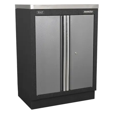 680mm Modular Door Floor Cabinet - Adjustable Shelf - Aluminium Handles