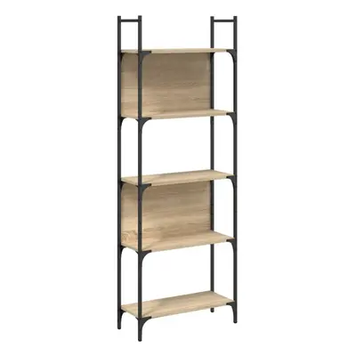 (sonoma oak, 60.5 x x 166.5 cm) vidaXL Bookshelf Bookcase Storage Cabinet Shelving Unit Rack Eng