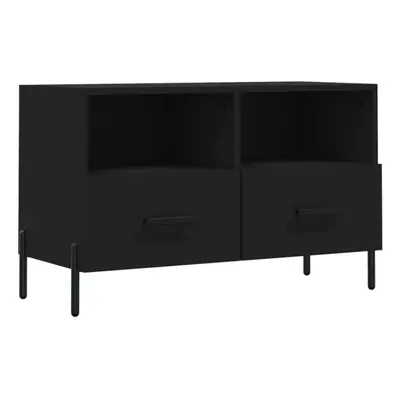 vidaXL TV Cabinet TV Unit Sideboard Media Unit TV Stand Black Engineered Wood