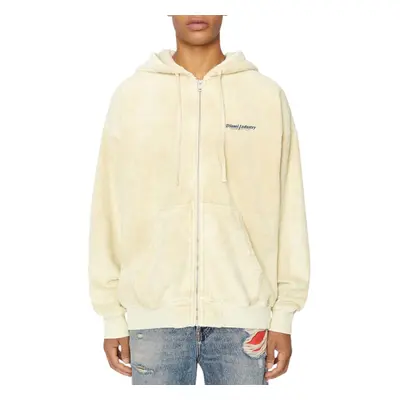 (Cream, XL) Diesel S-Ummerry-Zip-E8 0TEAK Mens Hoodie Sweatshirt