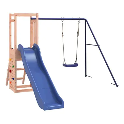 (solid douglas wood) vidaXL Outdoor Playset Wooden Playground Set Kids Swing Set Solid Wood