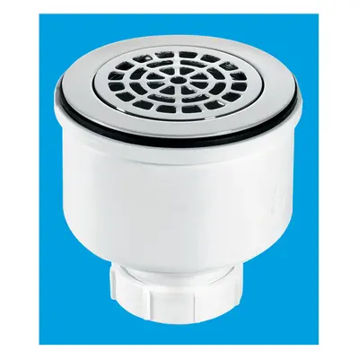 McAlpine ST90CPB-P-V 90mm x 50mm Water Seal Shower Trap with 2" Universal Vertical Outlet with r