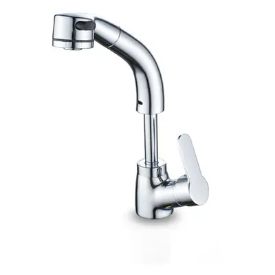 Bathroom Basin Sink Pull Out Height Adjustable Faucet Hot and Cold Single Handle Water Mixer Tap