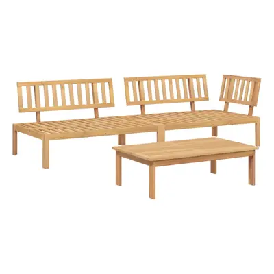 vidaXL Garden Pallet Sofa Set Piece Outdoor Pallet Sofa Solid Wood Acacia