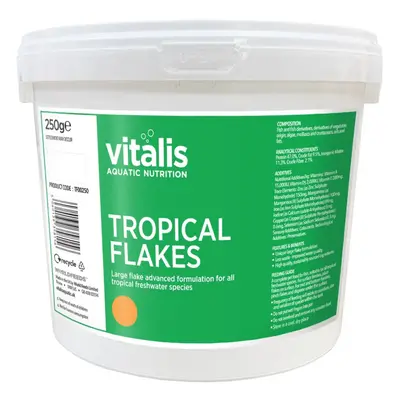 (250g) Vitalis Tropical Flakes For Freshwater Aquarium Fish