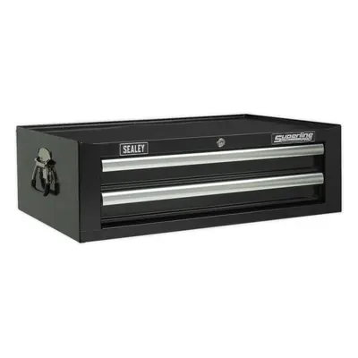 670 x x 210mm BLACK Drawer MID-BOX Tool Chest Lockable Storage Cabinet