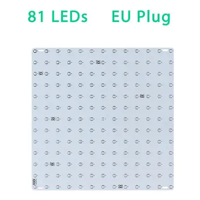 (81LED EU Plug) 169/81 LED Plant Grow Light Full Spectrum Indoor Veg Flower Hydroponic Lamp 85-2