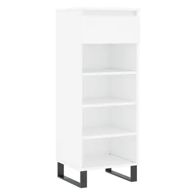 (white) vidaXL Shoe Cabinet Shoe Cupboard Shoe Storage Rack Shelf Engineered Wood