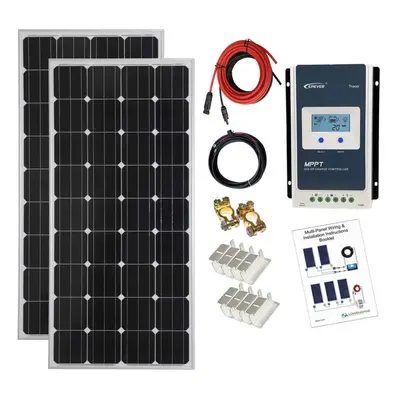 300w Mono Solar Panel Kit 12V/24V with MPPT controller - K4M