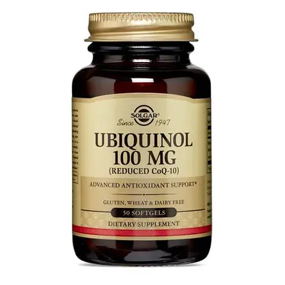 Solgar Ubiquinol 100mg (Reduced CoQ-10) Dietary Supplement Softgels Advanced Antioxidant Support