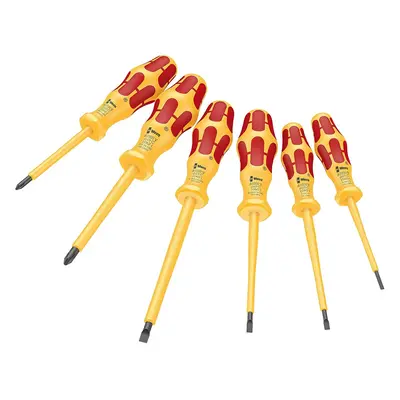 Wera '05051575001 i/1062 i/6 Kraftform VDE Screwdriver Set 6-Piece Yellow/Red