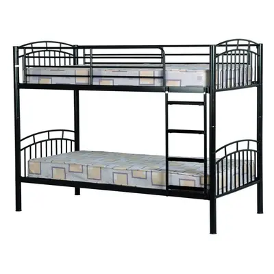 Seconique Ventura 3ft Metal Bunk Bed - Black