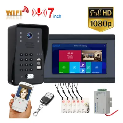 ENNIO SY709BMJLP11 inch Wifi Wireless Video Door Phone Doorbell Intercom System with Wired Finge