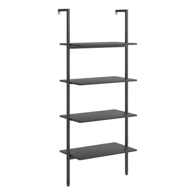 (black, x x 152.5 cm) vidaXL Leaning Shelf Bookcase Bookshelf Shelving Unit Storage Rack Organis