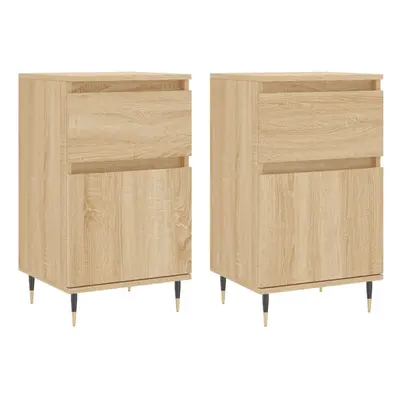 (sonoma oak, pcs) vidaXL Sideboard Storage Cabinet Cupboard Side Cabinet White Engineered Wood