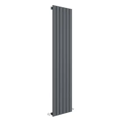 Square Vertical Single Panel Radiator - 1500mm x 354mm - BTU - Anthracite