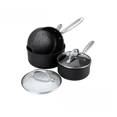 Prestige Scratch Guard Piece Saucepan Set Induction Hob Pans - 16/18/20 cm