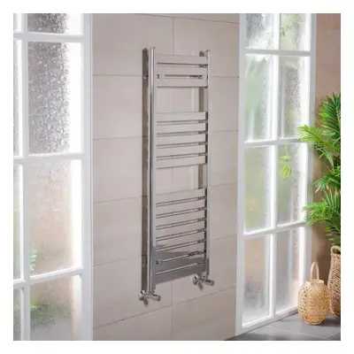 Boden x 500mm Straight Chrome Flat Panel Heated Towel Rail